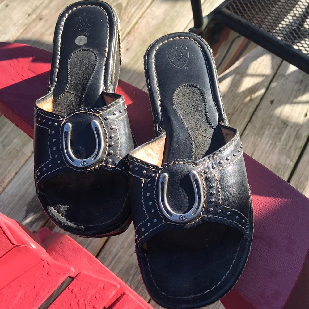 Ariat Black Leather Sandals